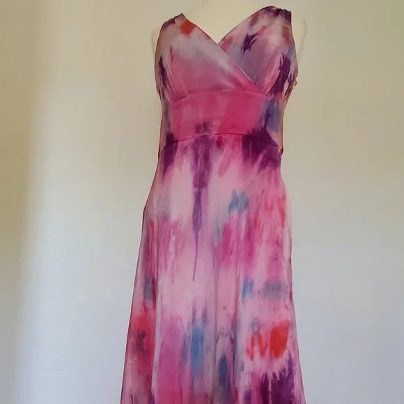 NEW Pink Purple blue red Short Dress bridesmaid party summer beach boho wedding